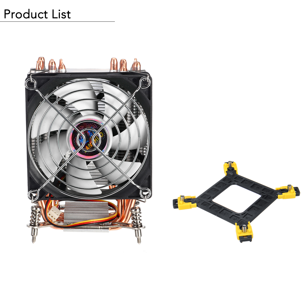 3 Pin 90cm 6 Heat Pipes Cooler Cooling Fan Heatsink for 115X 1366 Motherboard 14