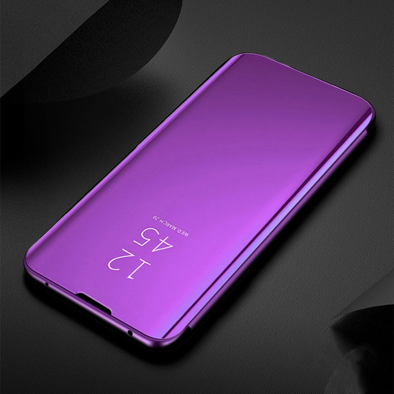 Bakeey for POCO M3 Pro 5G NFC Global Version/ Xiaomi Redmi Note 10 5G Case Foldable Flip Plating Mirror Window View Shockproof Full Cover Protective Case Non-Original