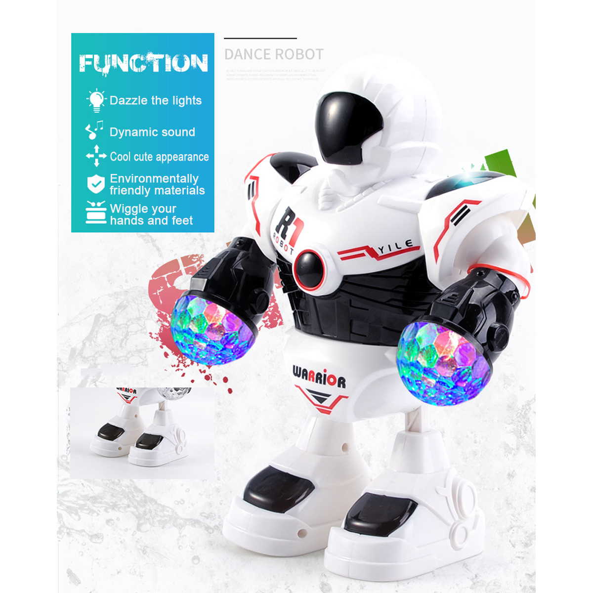 Space Police Electric Dancing Robot Children's Toy Christmas Gift