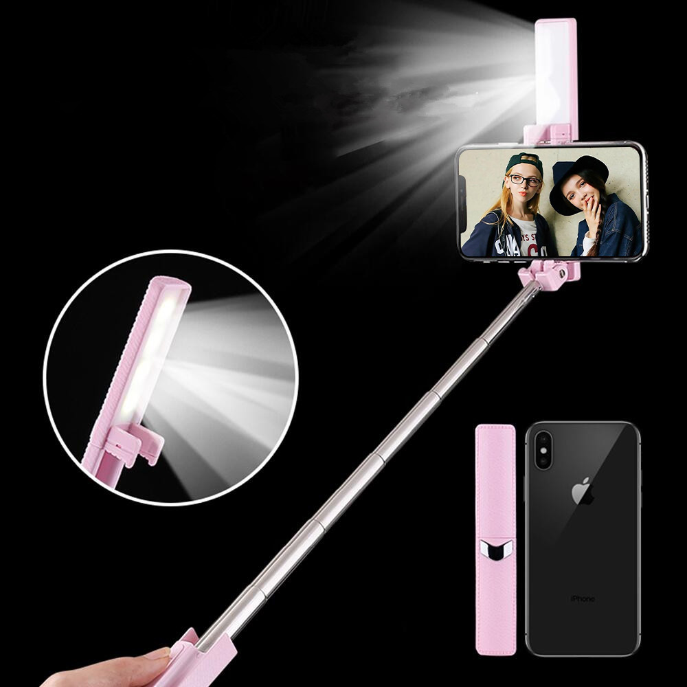 

Bakeey Bluetooth Selfie Палка Monopod with Led Flash Заполните подсветку для мобильного телефона