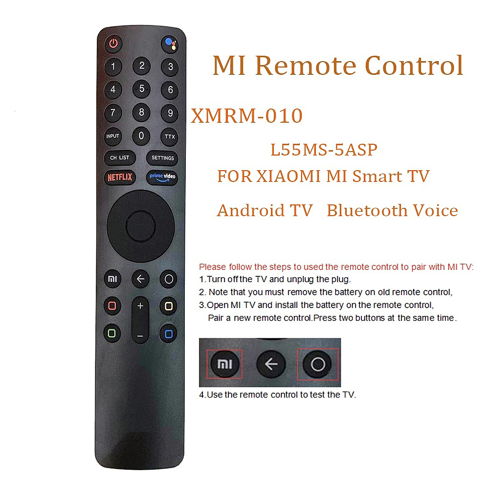 XMRM-010 bluetooth Voice Remote Control for Xiaomi MI TV 4S Android Smart TVs L65M5-5ASP MI P1 32 MI Box