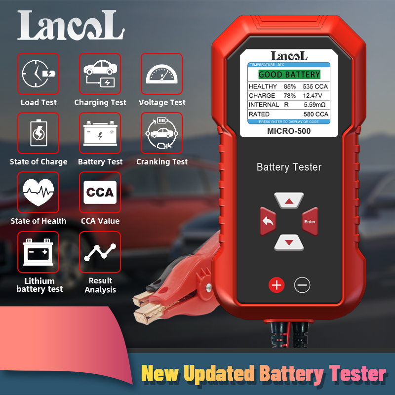 MICRO-500 12V Automobile and Motorcycle Battery Life Battery Tester