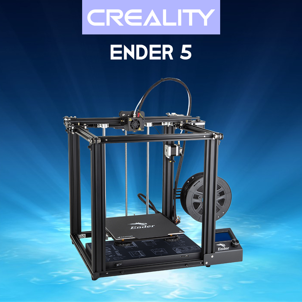 Creality 3D® Ender-5 DIY 3D Printer Kit 220*220*300mm Printing Size With Resume Print Dual Y-Axis Motor Soft Magnetic Sticker Support Off-line Print 6