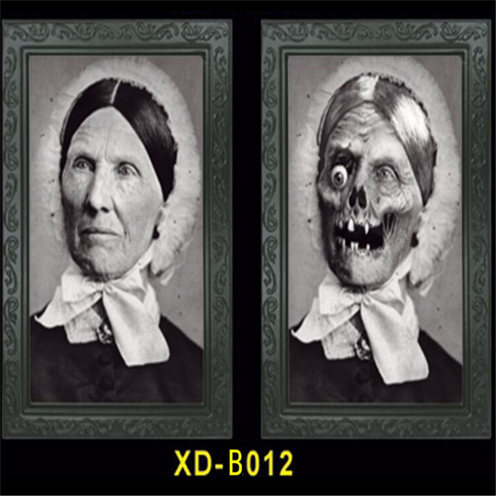 3D Ghost Photo Frame Halloween Horror Pictures Frames Changing Face Ghost Halloween Party Decor Decoration Props