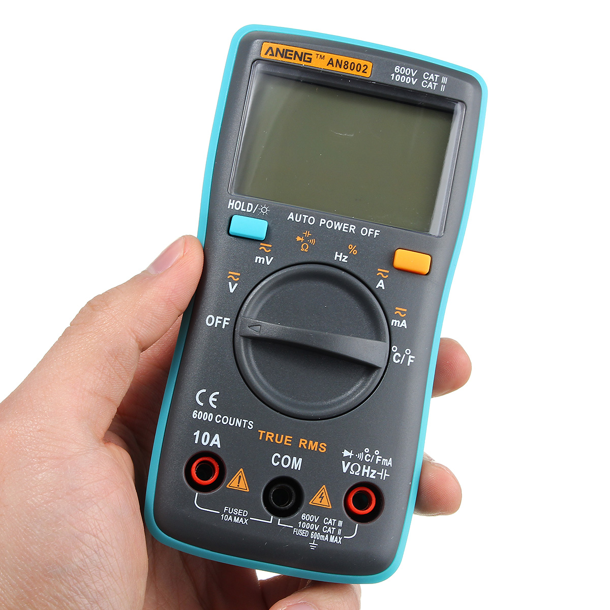 ANENG AN8002 Digital True RMS 6000 Counts Multimeter AC/DC Current Voltage Frequency Resistance Temperature Tester ℃/℉ 15