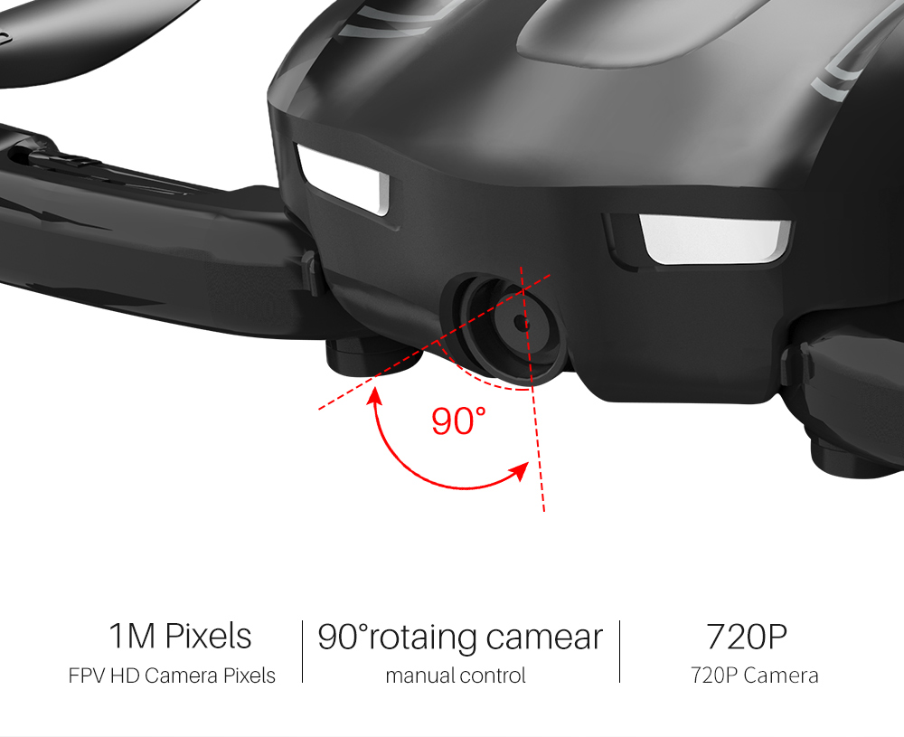 SYMA Z1 720P WIFI FPV Optical Flow Altitude Hold Mode Mini Foldable Pocket Drone RC Quadcopter - Photo: 4