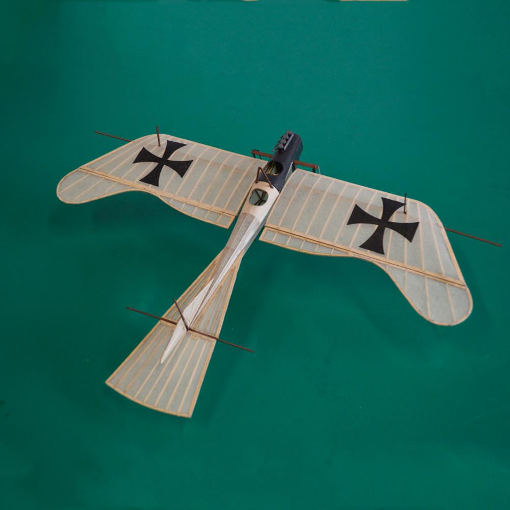 Etrich Taube 420mm Wingspan Monoplane Balsa Wood Laser Cut RC Airplane Kit With Power System - Photo: 6