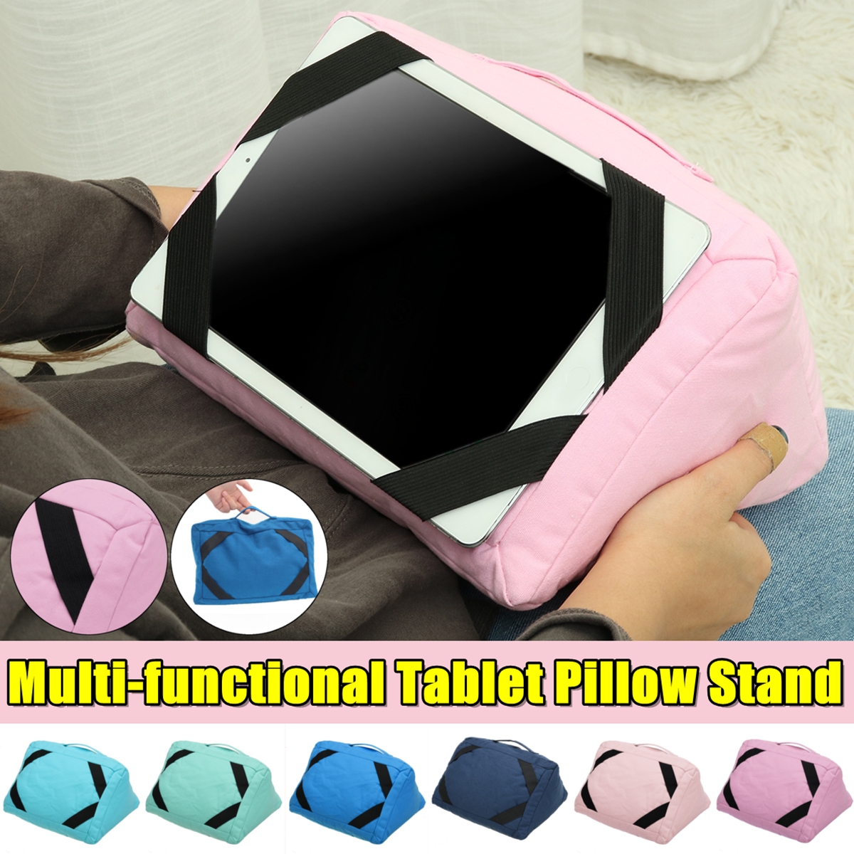 Pillow Holder Tablet Smartphone Holder Soft Pillow Cushion Soft Tablet Stand For Home Decoration