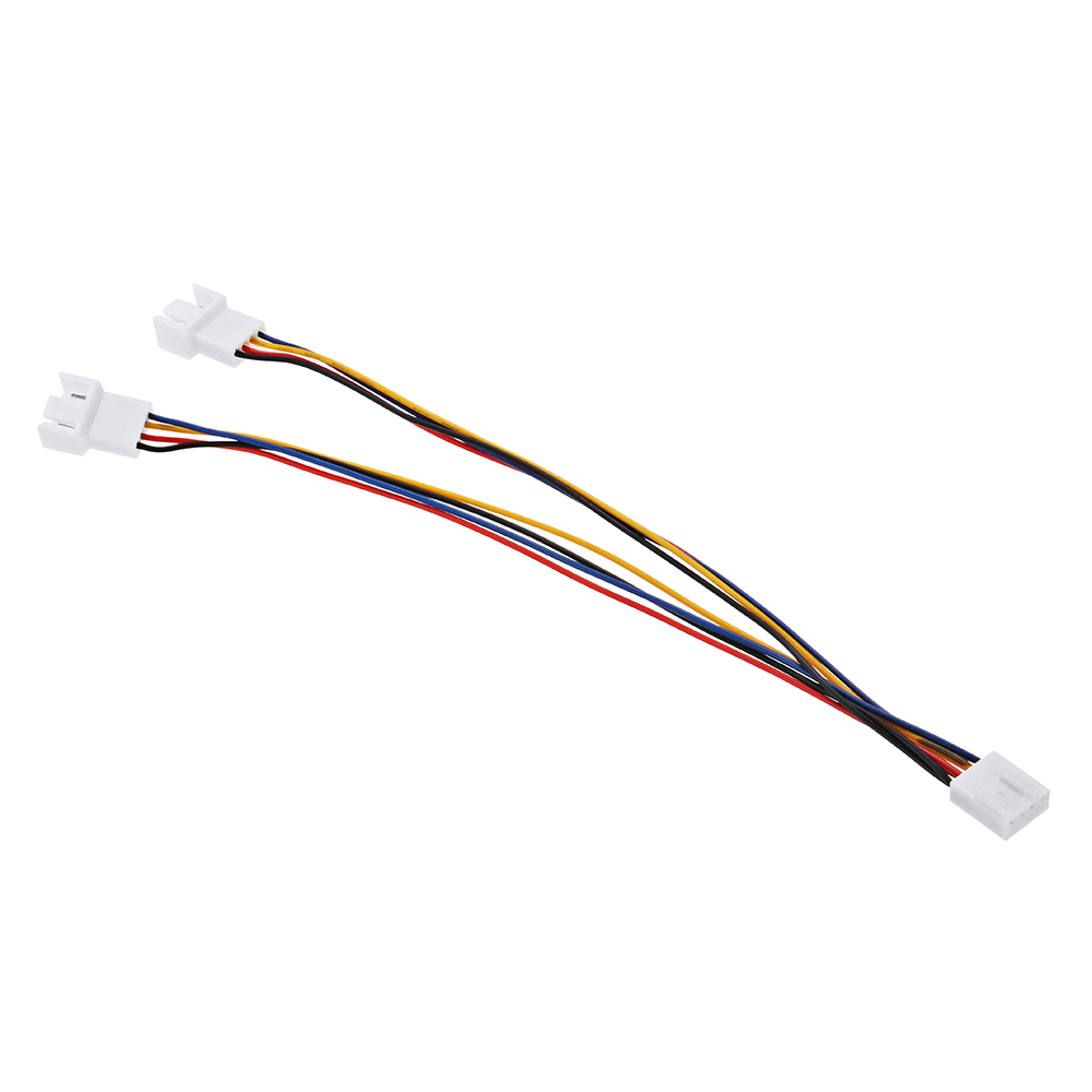 20cm 4 Pin 1-to-2 Female to Male PWM CPU Cooling Fan Adapter Cable Extension Cable 78
