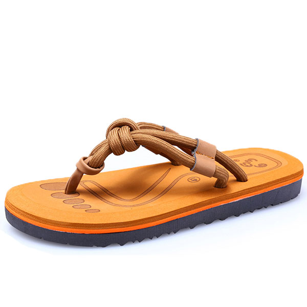 Men Soft Sole Clip Toe Slippers Summer Beach Shoes