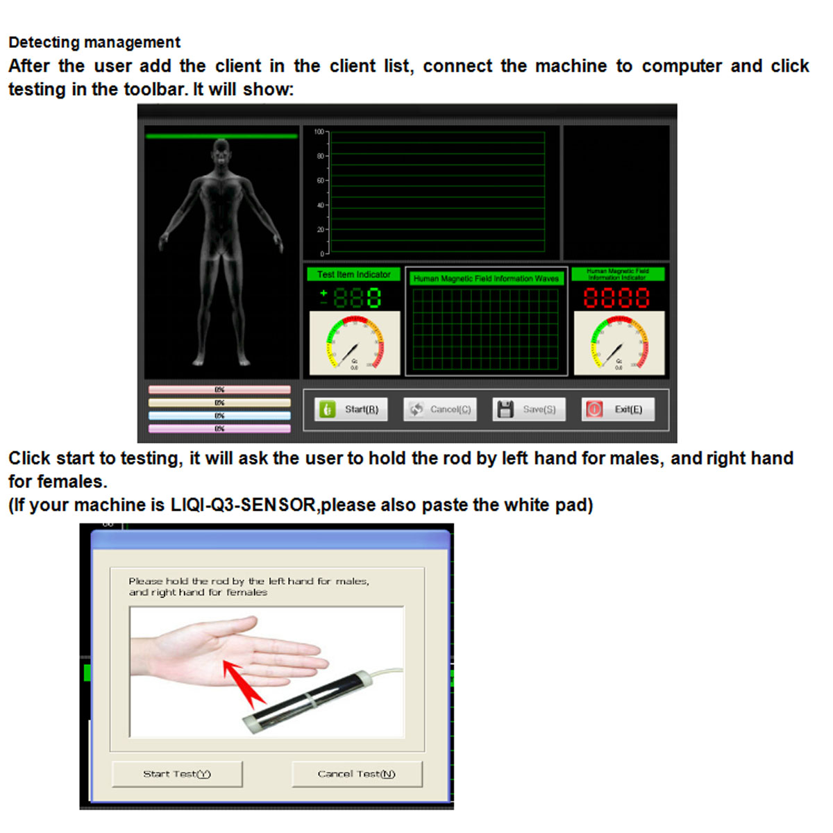 USB Quantum Magnetic Resonance Health Body Analyzer English Massage Therapy Device 48