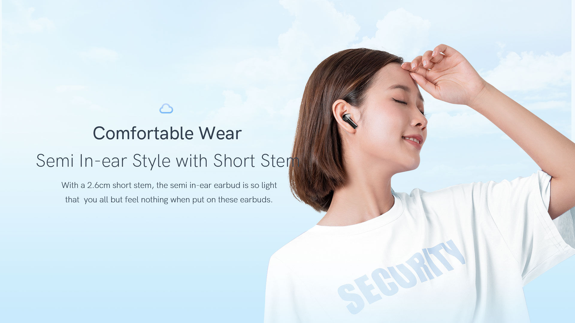 QCY T20 TWS Earbuds bluetooth V5.3 Earphone Semi-in-ear 13mm Large Drivers ENC 4 Mic HD Calling Game Low Latency Portable Headphone