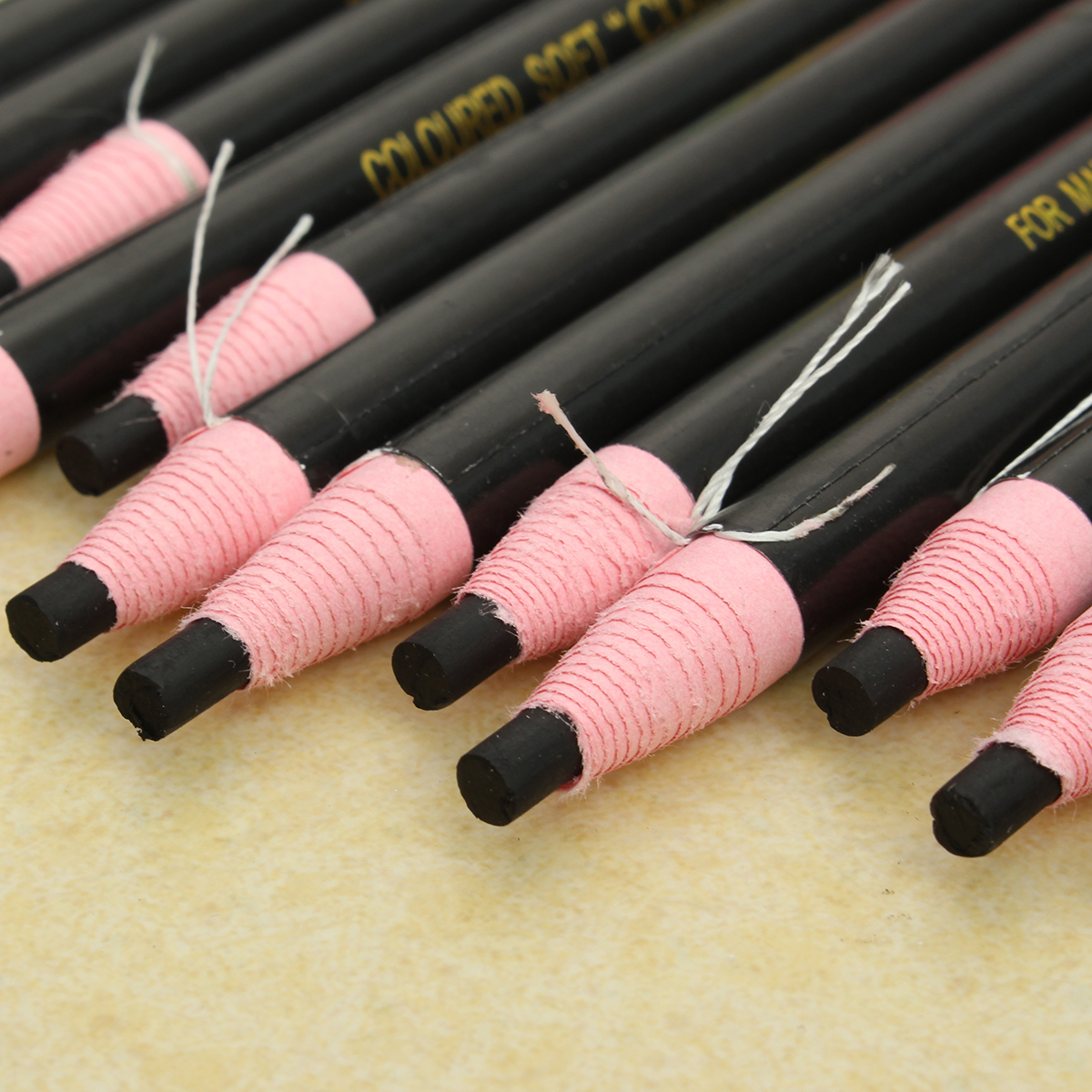 12pcs Eyebrow Pencil Eyeliner Set Waterproof Eye Makeup Pen Cosmetic 