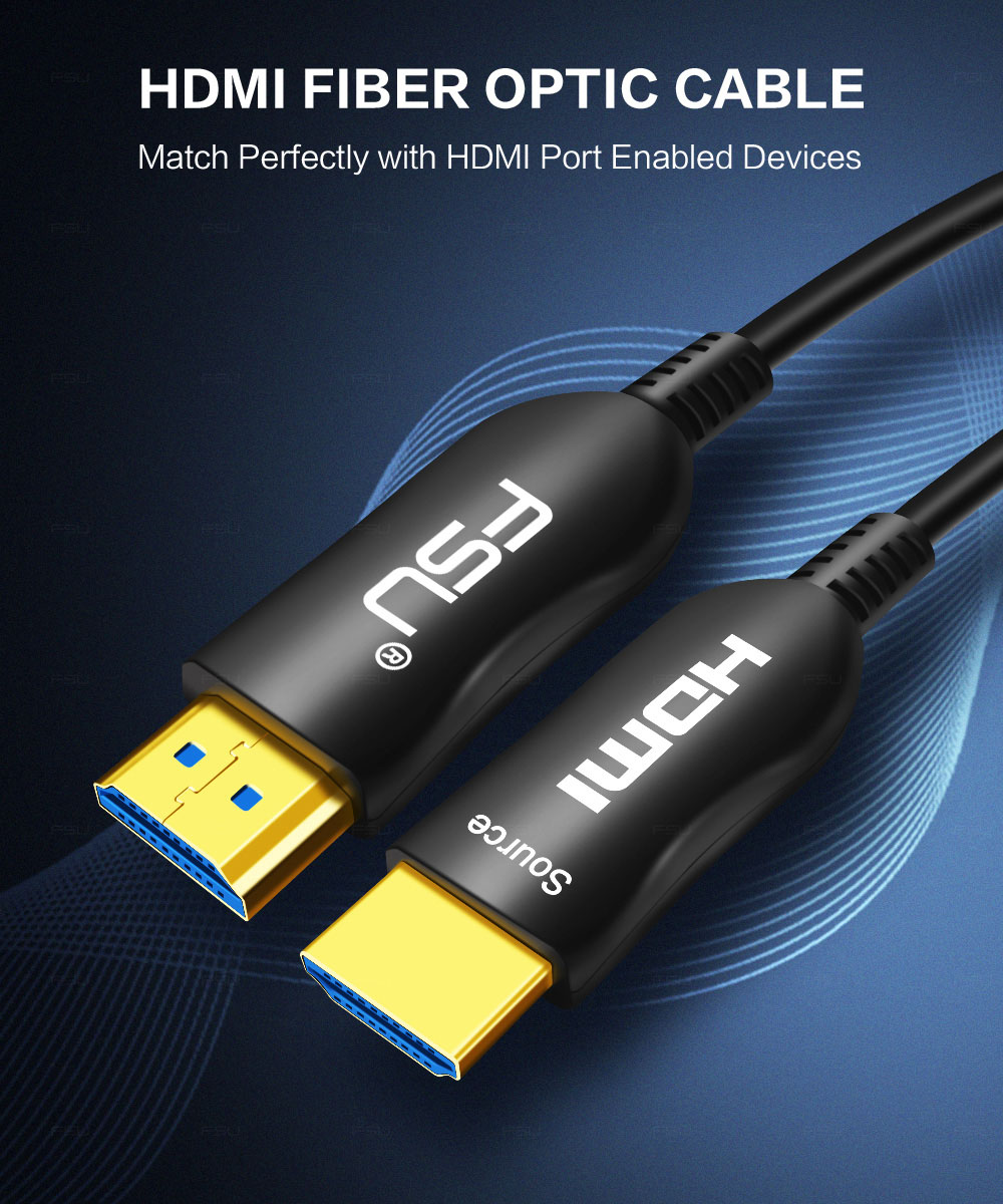 FSU HDMI Cable 4K@60Hz HDR HDCP 2.2 Adapter Cord for HDTV Box Projector
