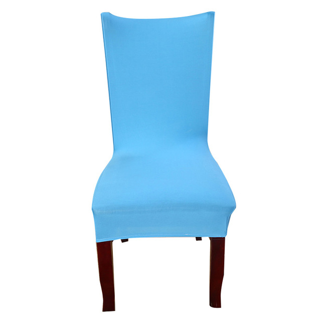 

Чехлы для сидения с твердым покрытием Spandex синий Elastic Chair Чехлы для чистых цветных печатающих чехлов