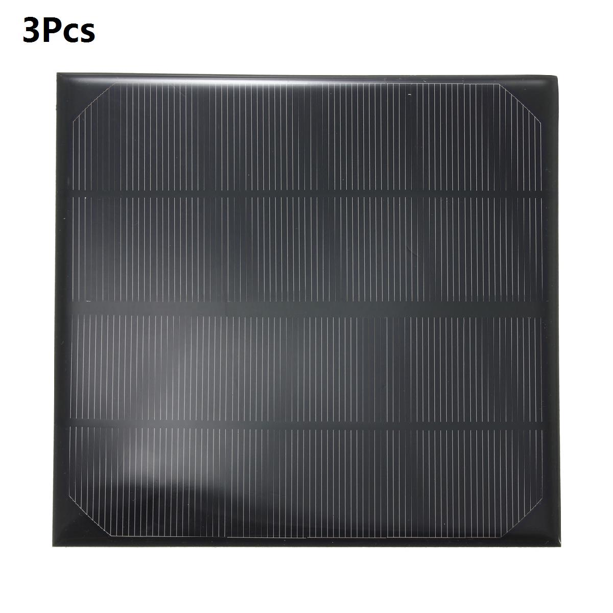 3Pcs 6V 4.5W 520mAh Monocrystalline Mini Epoxy Solar Panel Photovoltaic Panel 7
