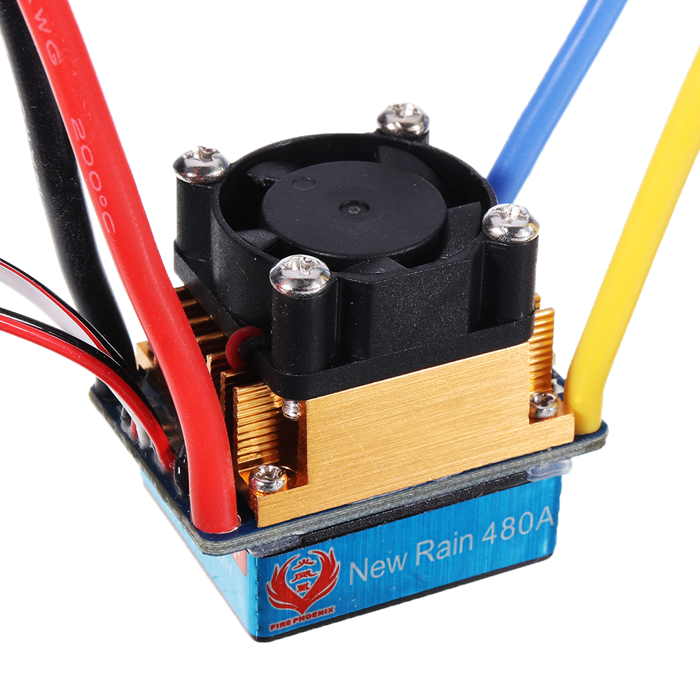 Brushed ESC 480A Water/Air Cooled Waterproof Double Side ESC For RC Boat - Photo: 10