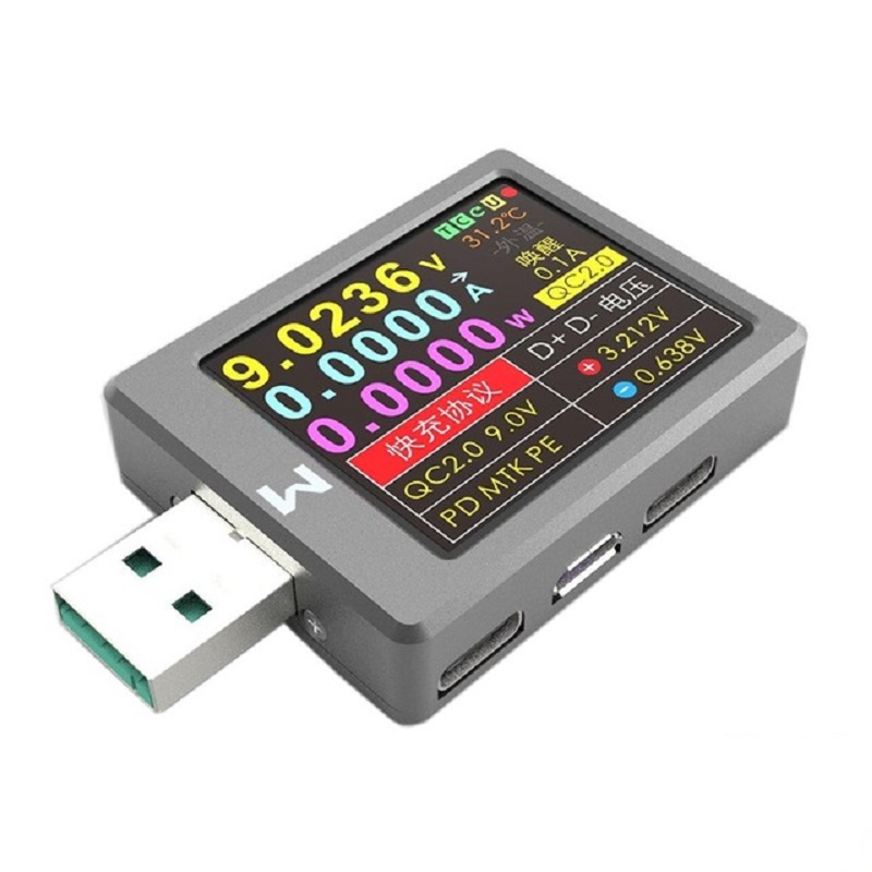 

WITRN-X-MFI Current Voltmeter USB Tester QC4+ PD3.0 2 PPS Fast Charging Protocol Capacity Test With Light-ning interface for Apple Device