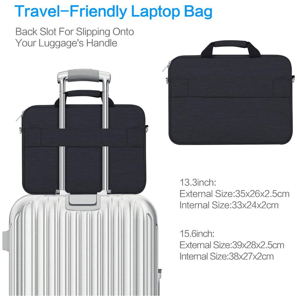 ATailorBird Laptop Bag Multifunctional Large Capacity Handheld Laptop Sleeve Bag with Shoulder Strap Handle for 14