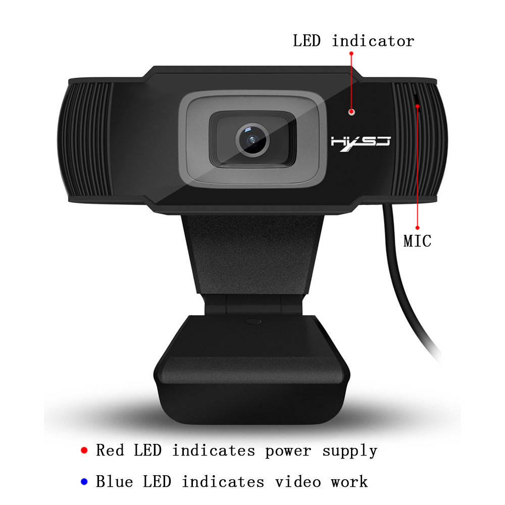 HXSJ S70 Full 1080P USB Webcam 30fps Built-in Microphone Adjustable Degrees Computer Camera 27