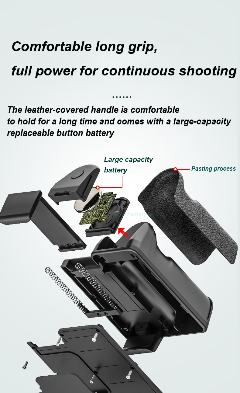 Stabilizer Camera Horizontal Vertical Shooting Anti-shake Shooting Assistance Handle for IOS Android Phone Holder