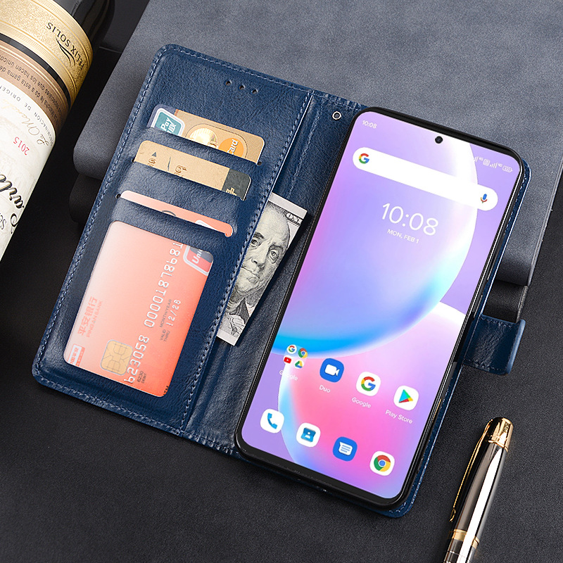 Bakeey for Umidigi A11 Pro Max Case Magnetic Flip with Multiple Card Slot Folding Stand PU Leather Shockproof Full Cover Protective Case Non-Original