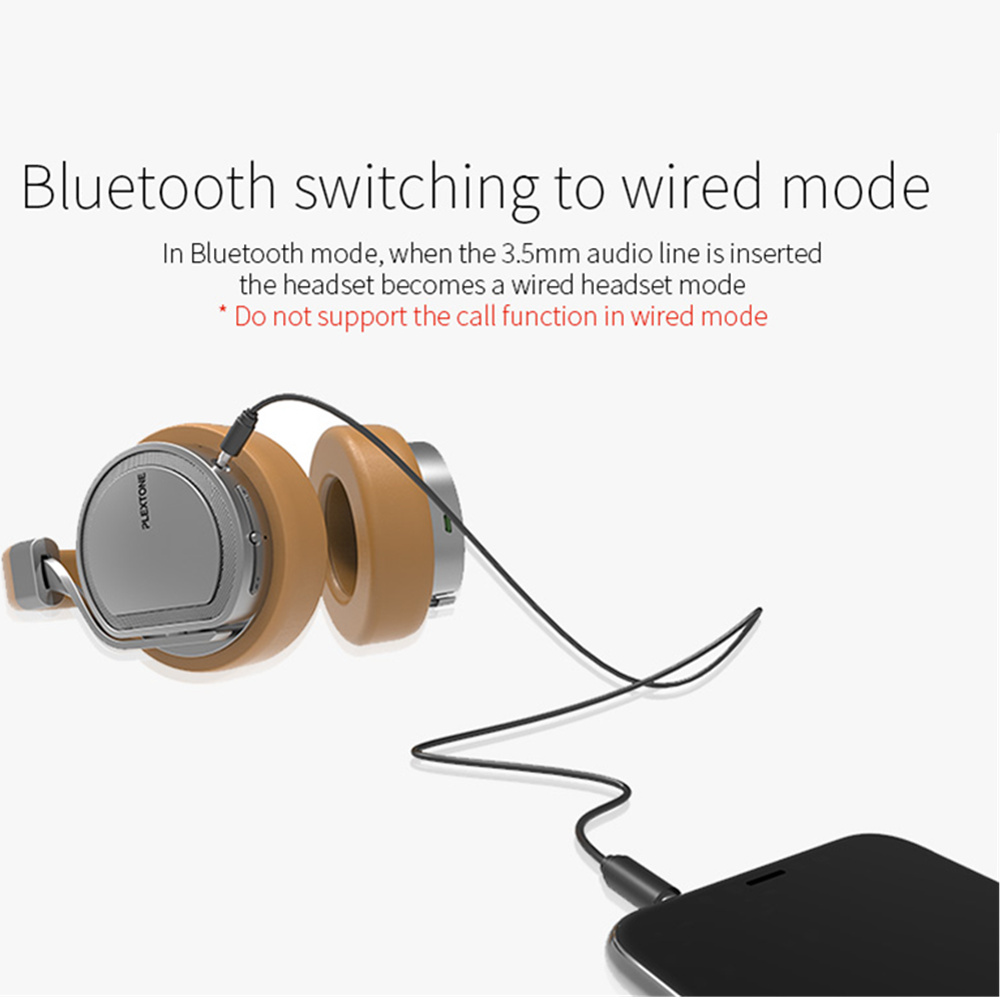 Plextone BT270 Wireless Bluetooth Headphone 800mAh 8G RAM MP3 Heavy Bass Headset Earphone 15