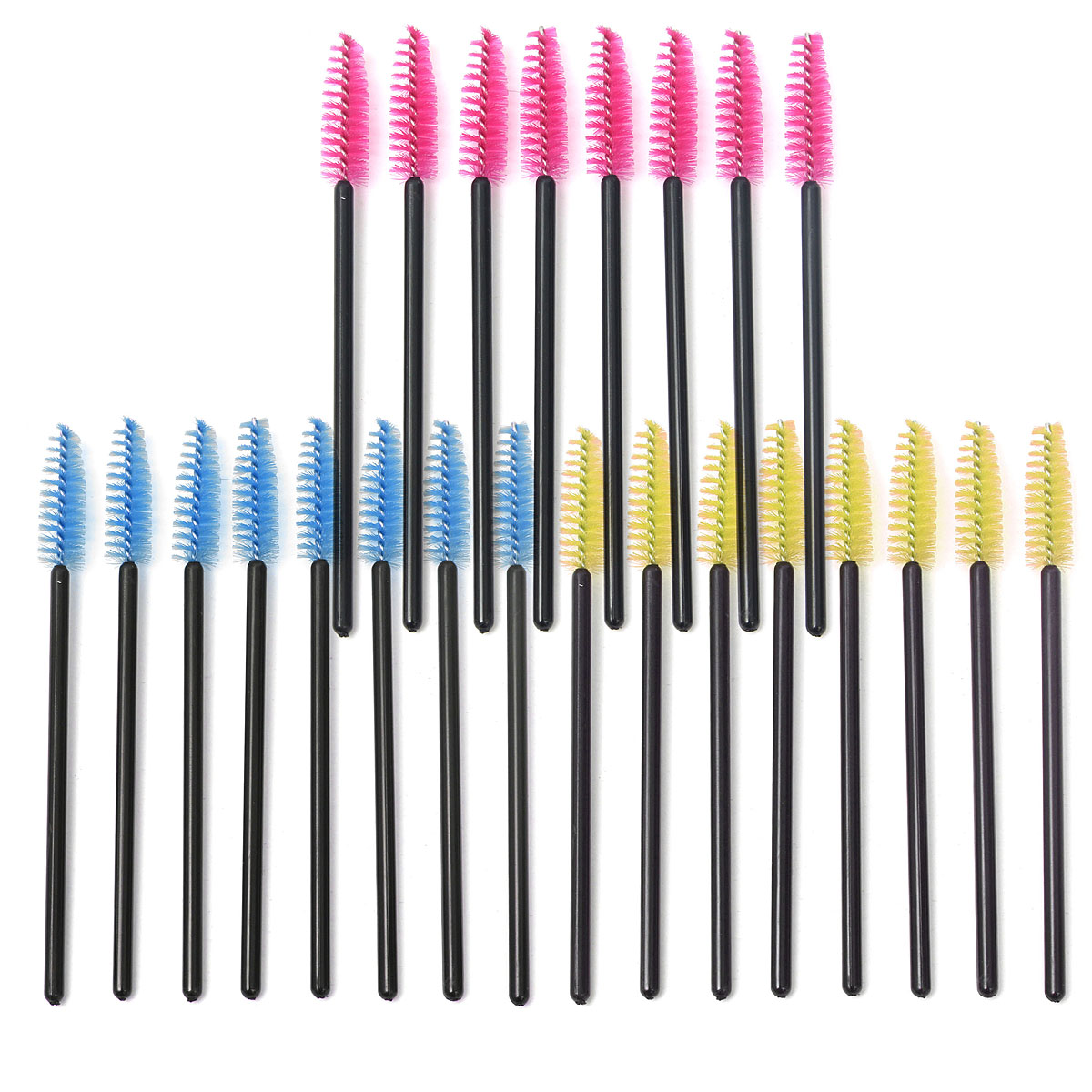 100pcs Disposable Eyelash Brush Mascara Applicator Wand Cosmetic Makeup Tool