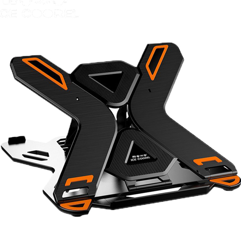 ICE COOREL E5 Laptop Cooler Notebook Cooling Pad 8 Gear Regulation 360 Degrees Rotation Stand Lift Bracket foldable Phone Bracket Stand for 12-17 inch 13