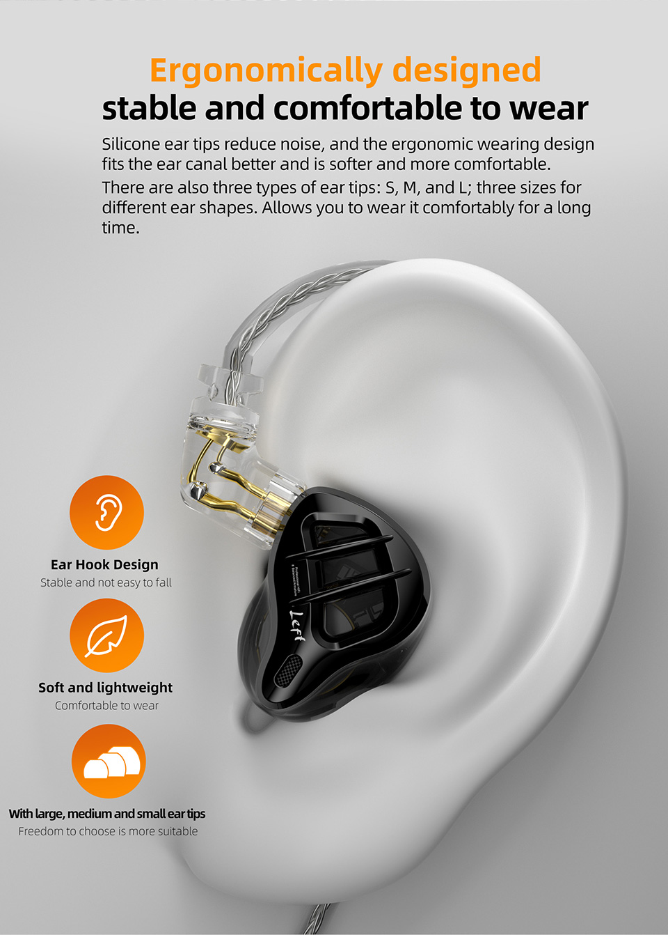 KZ ZAR Earphone Wired Earbuds 16 Drivers 1DD+7BA Balanced Armature In-ear Monitor HiFi Earphone 3.5mm Wired Earbuds