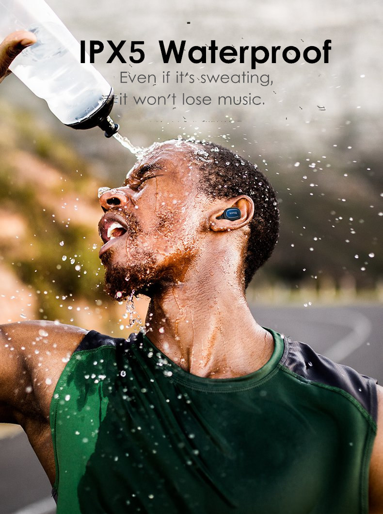 [Truly Wireless] Mini Dual Bluetooth Earphone Stereo IPX5 Waterproof Headphones With Charging Box 17