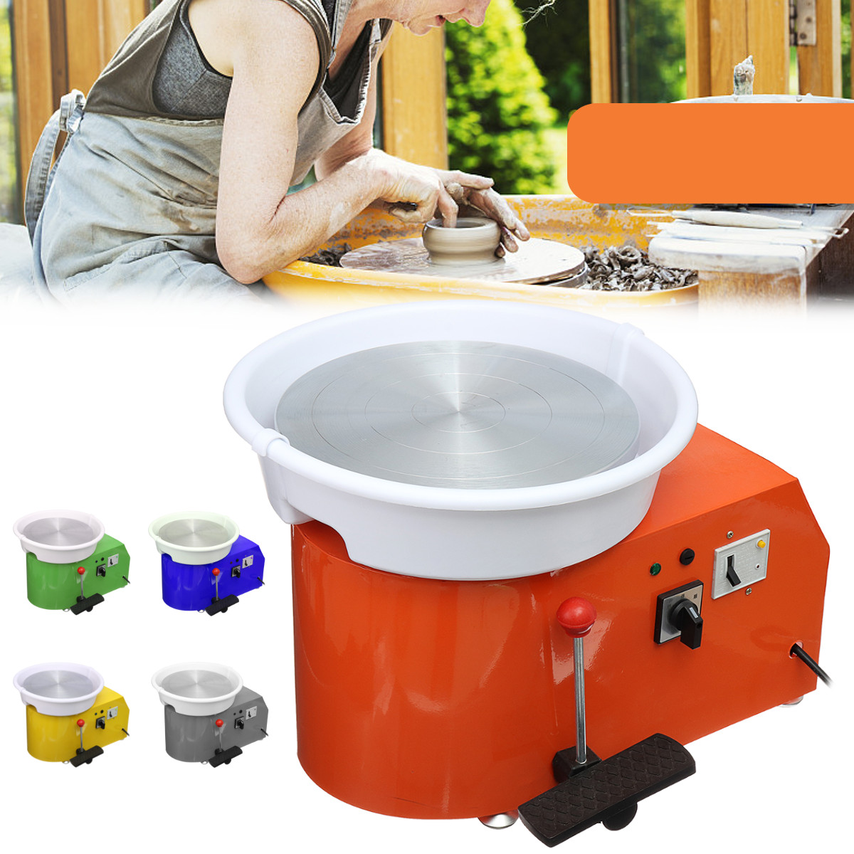 

250W 110V Electric Pottery Wheel Removable Machine Ceramic Work Clay Art Craft