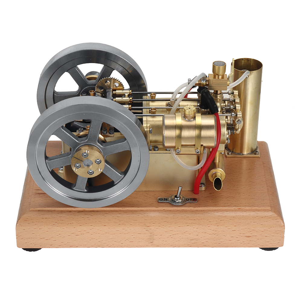 H76 Horizontal Twin Cylinder Engine Model STEM Metal Stirling Engine Science Discovery Physics Toy