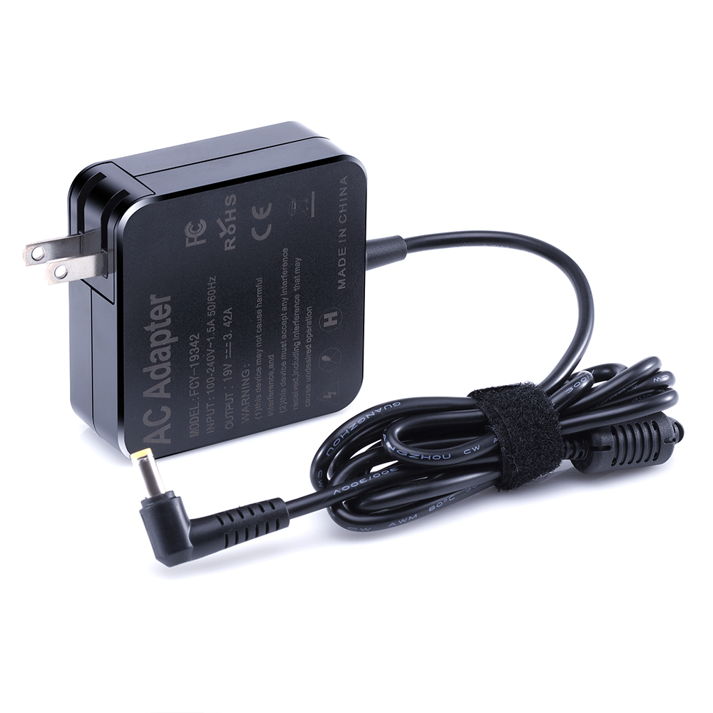 Fothwin Laptop AC Power Adapter Laptop Charger 19V 3.42A 65W US Plug Interface 5.5*1.7mm Netbook Charger For Acer