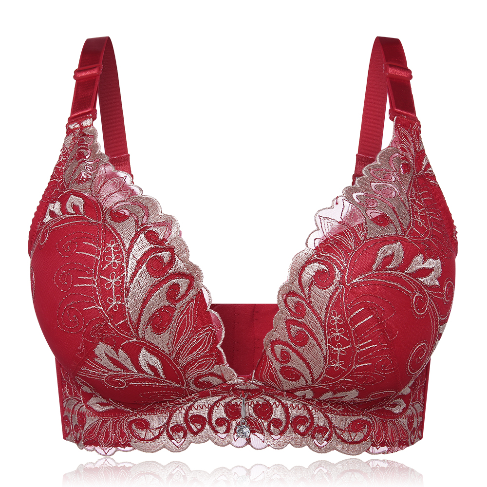 New Push Up Lace Embroidery Thick Padded Bras – Chile Shop