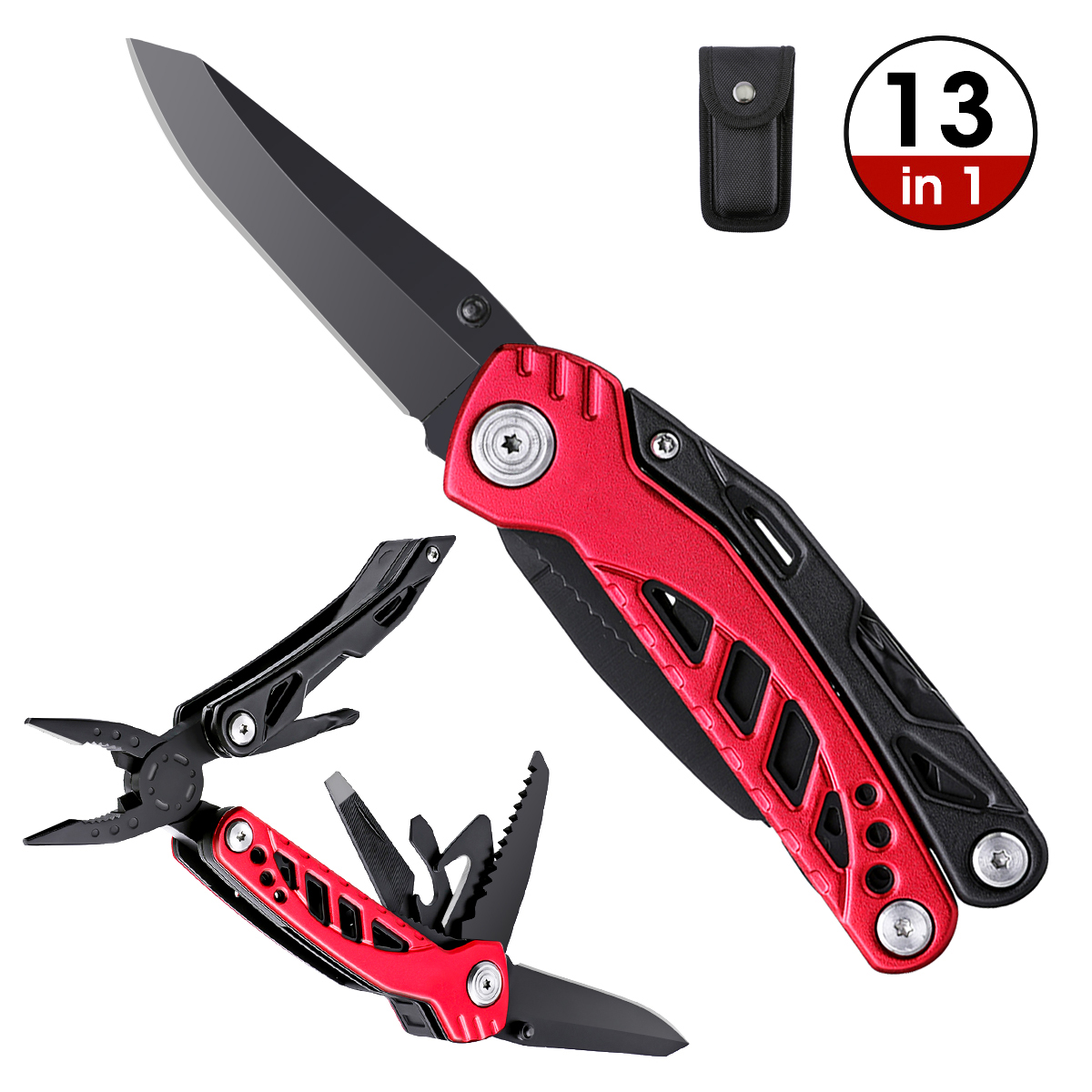 [Xiaomi Youpin] HUOHOU GHK-23A 10 in 1 Multi-function Claw Hammers Pliers Folding Cutter Sawtooth Bottle Opener Screwdriver Scale Saw Home Improvement Tools