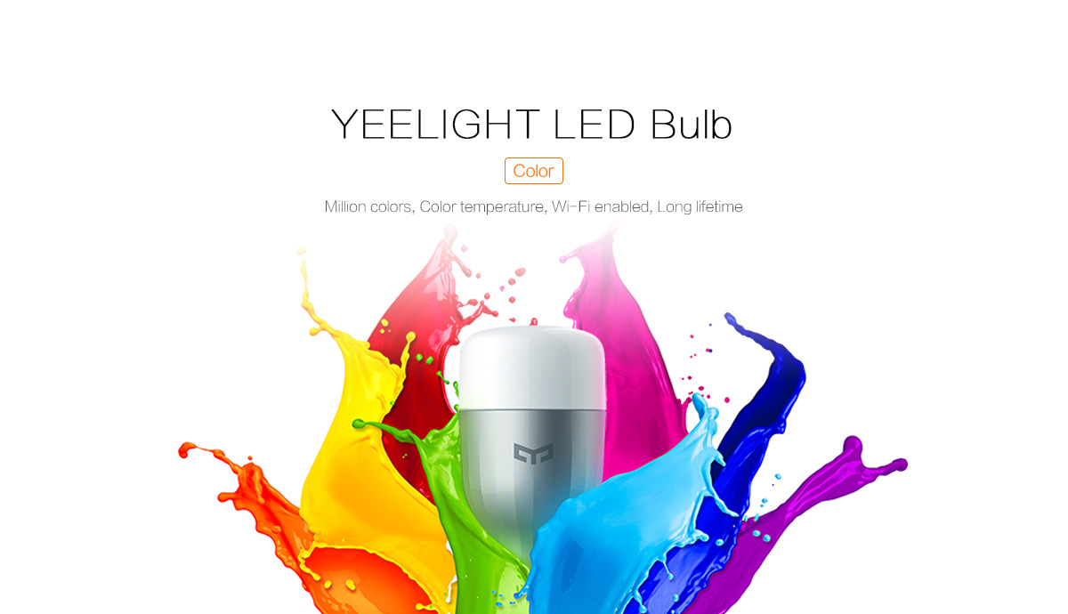 Xiaomi Yeelight YLDP02YL E27 9W RGBW Smart LED Bulb Wifi App Control AC220V 9