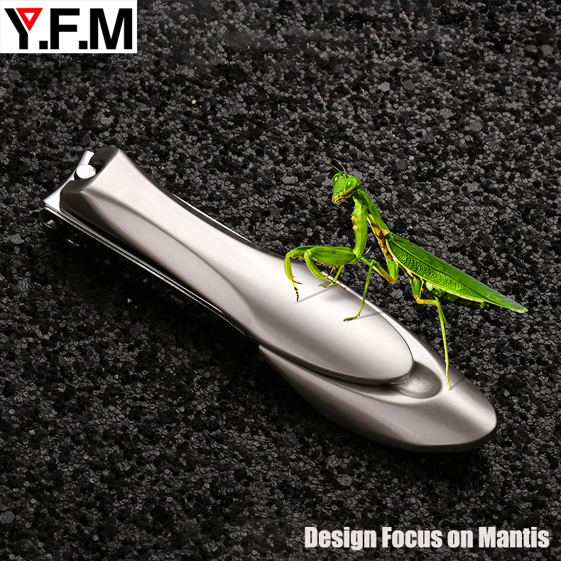 Y.F.M� Nail Catcher Clipper Stainless Steel Anti Splash Manicure Tool Curved File Trimmer Travel