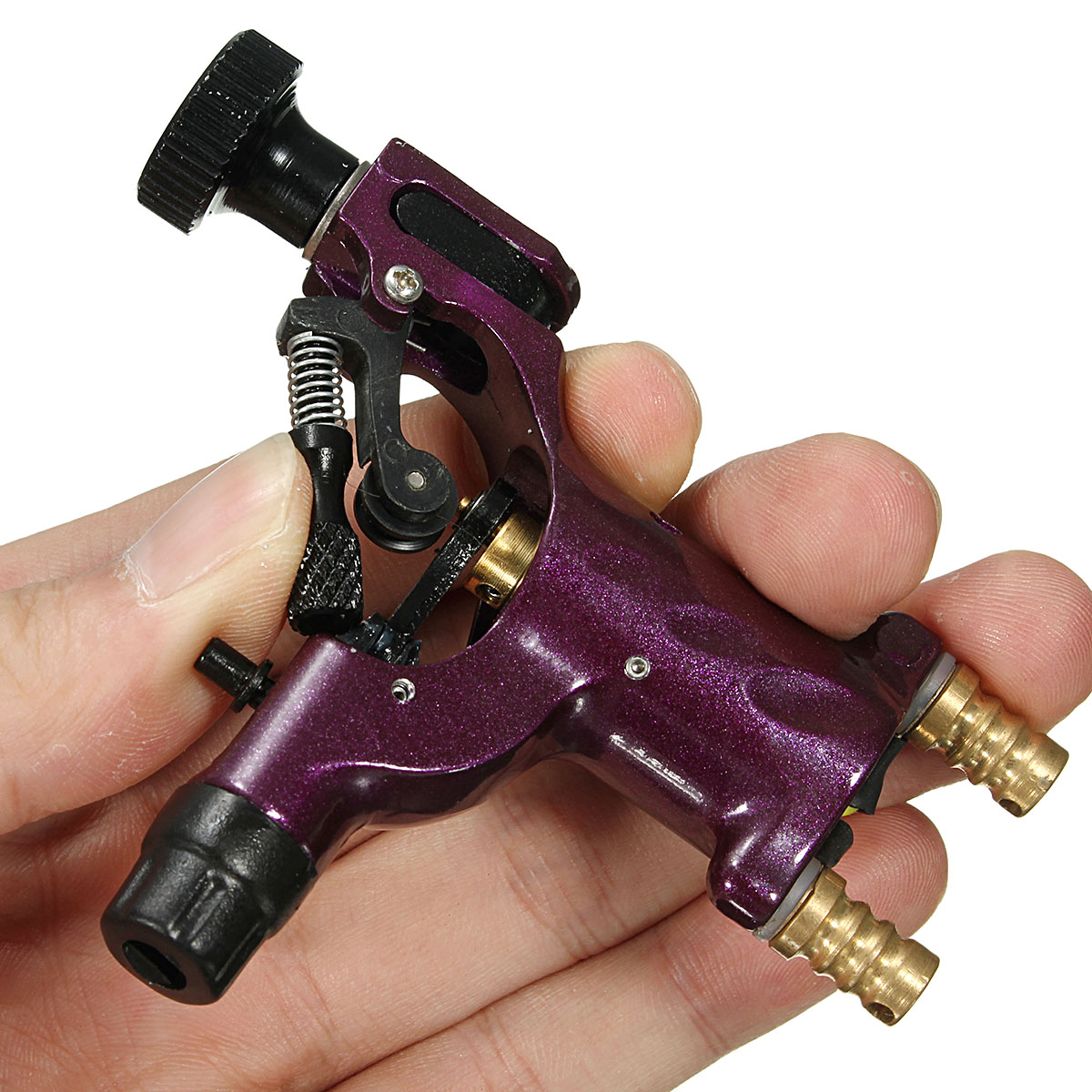 Purple Silent Rotary Motor Tattoo Dragonfly Machine Kit Set for Liner Shader