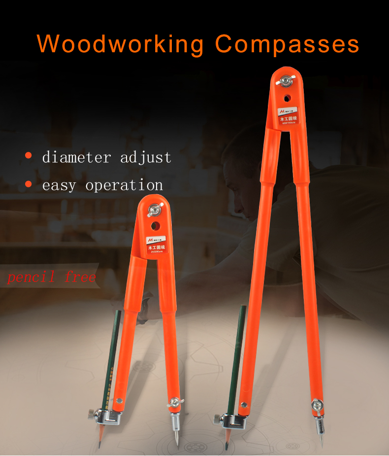 Drawing Measure Gauge Distance Compass Woodworking Craft Design Layout Tool 90/150cm Diameter 12