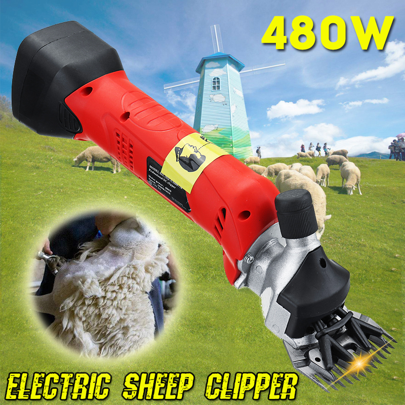 480W Rechargeable Electric Sheep Shear Shearing Goat Clipper Shaver Animal Sheep Goat Pet 11