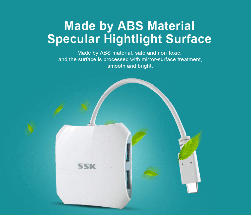 SSK SHU810 High Speed Type-C to 4-Port USB 3.0 Hub 7