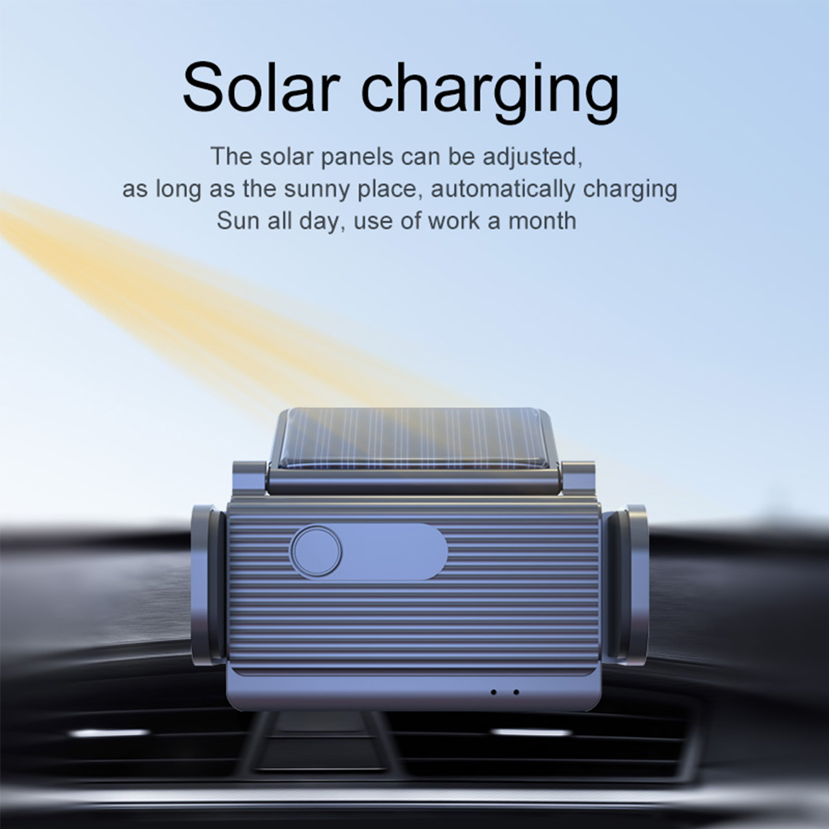 Bakeey H30 Car Solar Powered Auto-Induction Vehicle Bracket Mobile Phone Holder Stand for POCO X3 F3 4.5-6.9 inch Devices