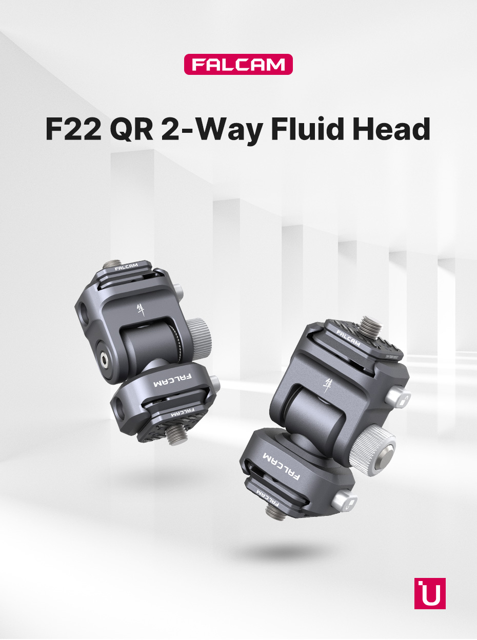 Ulanzi FALCAM F22 2543 Quick Release Two-Way Fluid Head Gimbal for DSLR Camera Monitor Mount Fluid Monitor Head