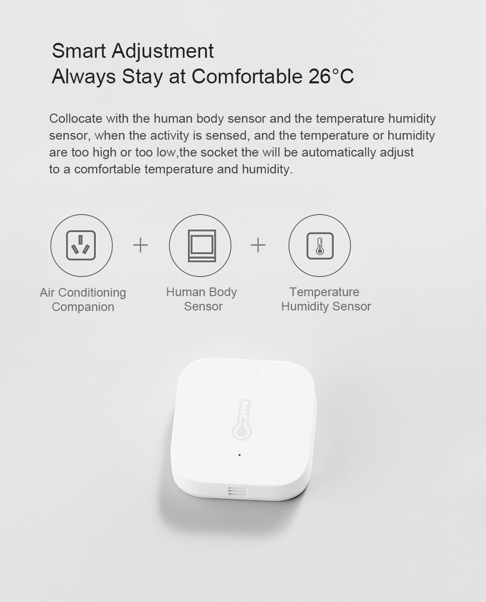 Original Xiaomi Aqara 16A Air Conditioner Companion Smart Socket with Gateway Linkage Function High-power Switch Outlet 38