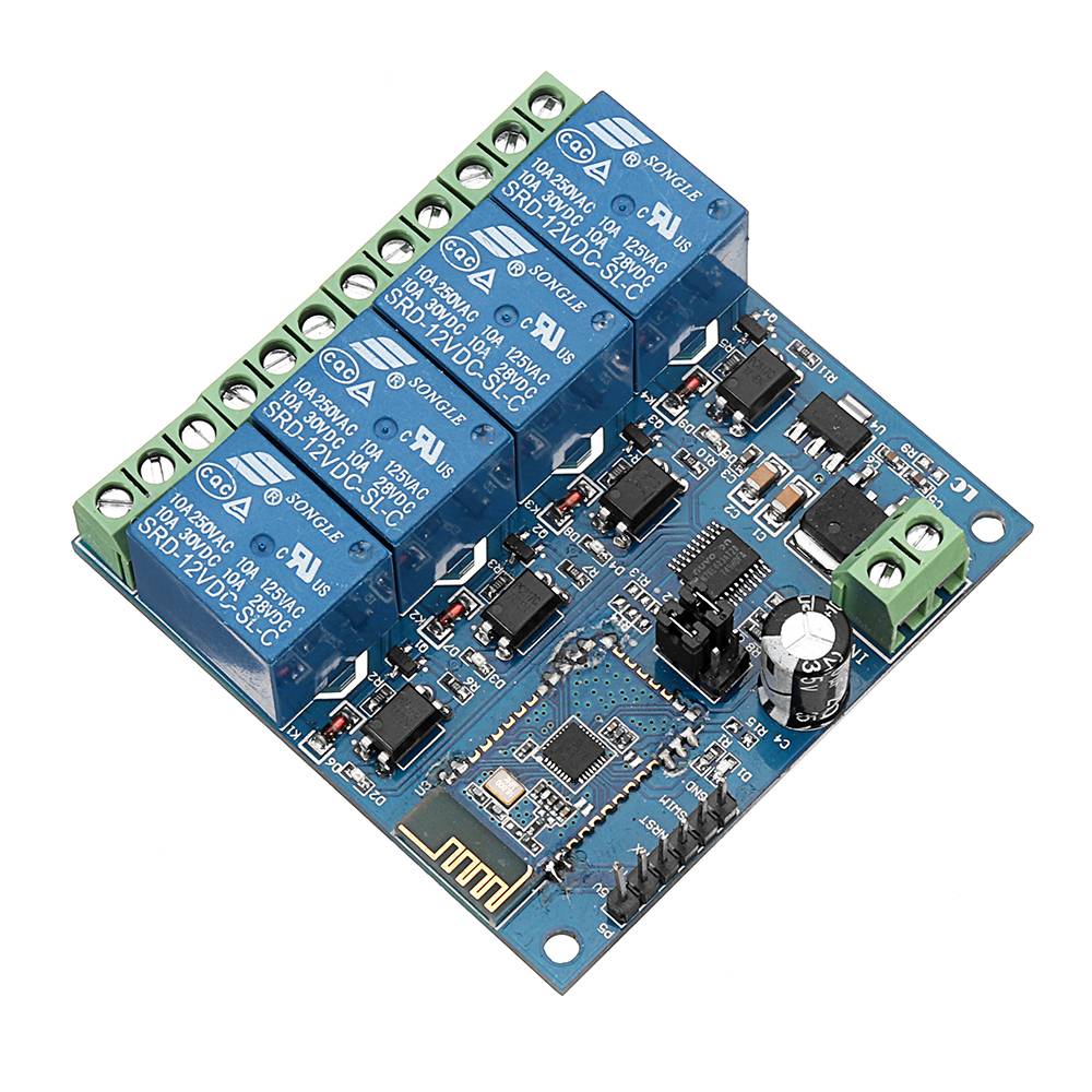 DC12V 4-Channel Android Mobile Bluetooth Relay Module