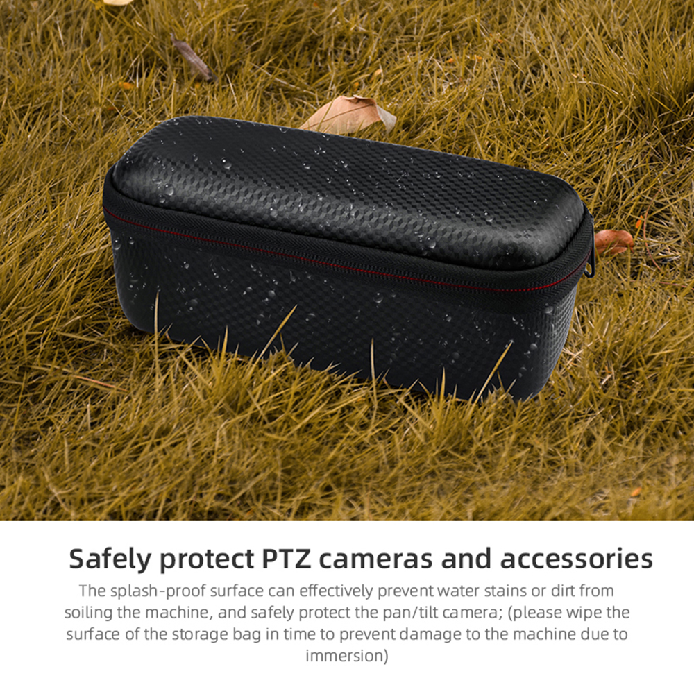 20.5*7.5*8.5cm PU/Nylon Black Stand-alone Storage Bag for DJI OSMO POCKET2 Handheld Gimbal Camera