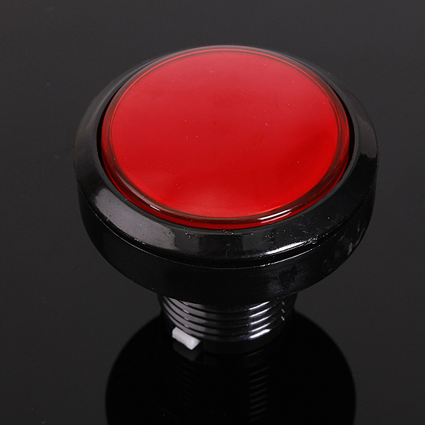 5Pcs Red 45mm Arcade Video Game Big Round Push Button LED Lighted Illuminated Lamp 10