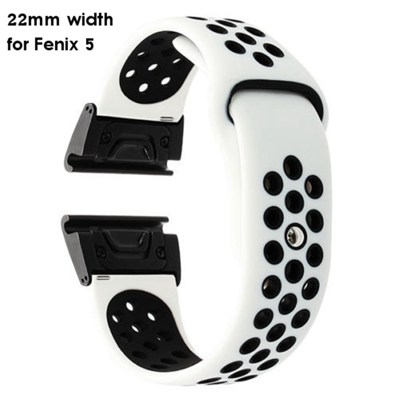 Bakeey Quick Release Genuine Luxury Silica gel Watch Band For Smart Watch Garmin fenix 5/fenix 5X 12