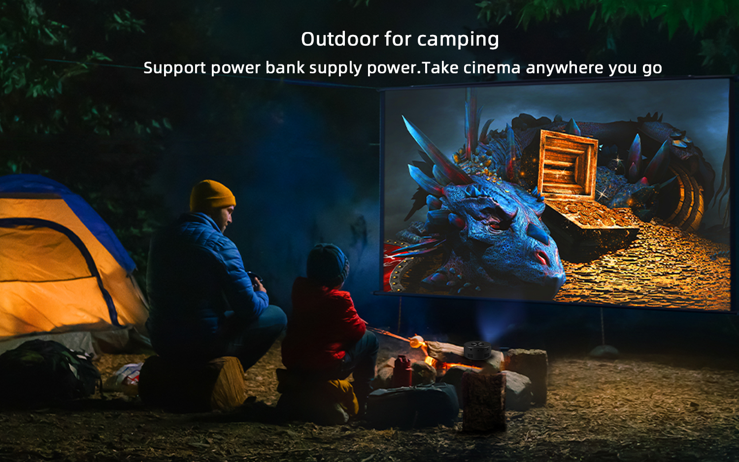 Bakeey VP2 Mini Projector Wired Mirroring Handheld Projection 320P 150 ANSI Lux Portable Cinema EU Plug